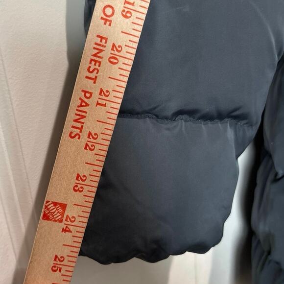 Cole Haan Taffeta Down Coat with Bib Front and Dramatic Hood Women’s Size Large - Picture 8 of 15